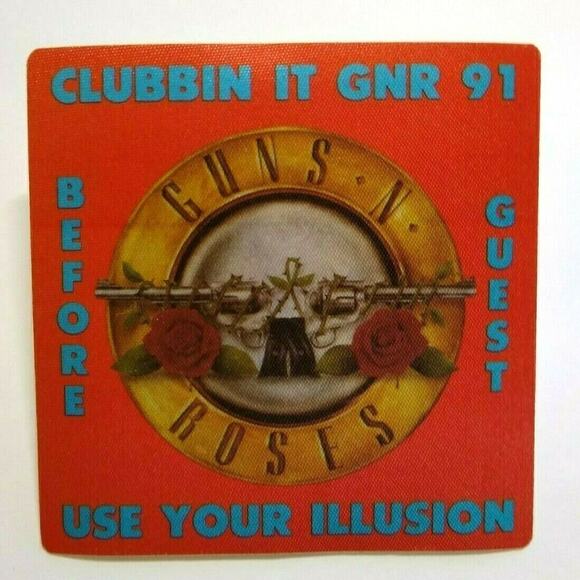 Guns N Roses Use Your Illusion Backstage Pass Original 1991 Hard Rock Concert - Picture 1 of 3